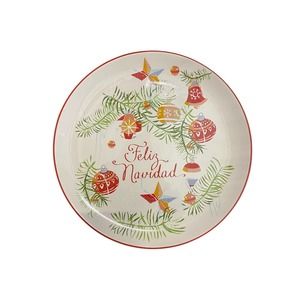 Large 14" Stoneware Feliz Navidad Serving Platter - Threshold™
